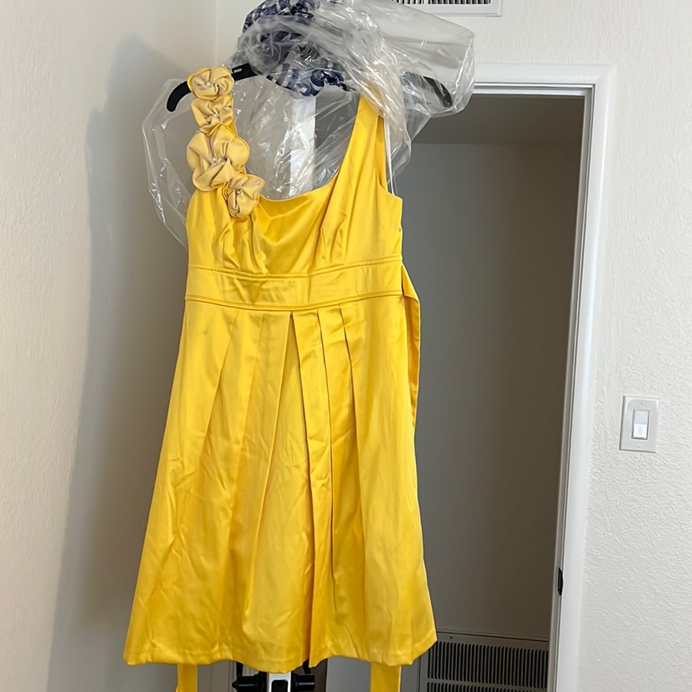 Yellow Dillards dress
